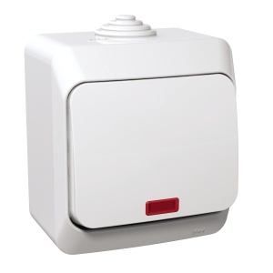 Intrerup cruce ind lum 16A PT IP44 alb Schneider Cedar Plus WDE000571