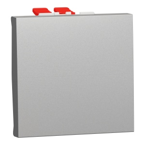 Intrerupator cruce 10A 2m alu Schneider New Unica NU320530
