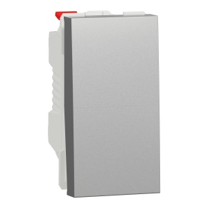 Intrerupator revenire 10A 1m aluminiu Schneider New Unica NU310630