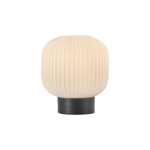 LAMPA DE MASA AMBIENTALA S009T-1H-1xE27-OPAL-NEGRU