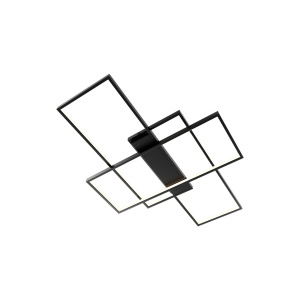 LUSTRA LED 80W NELA-SS3 RND telecomanda IP20 NEGRU - Img 3