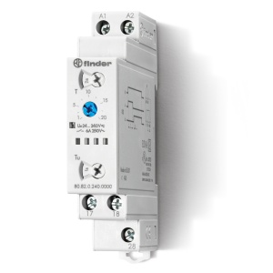 Modular timers Nr.contacts: 2 Contacts configuration: NO (A): 6 A. Coil version: AC/DC Finder 808202400000