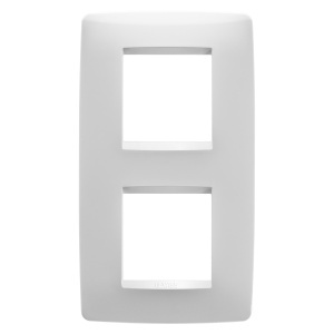 O placă internațională - tehnopolimer - 2+2 module vertical - alb - Chorusmart Gewiss GW16124TB