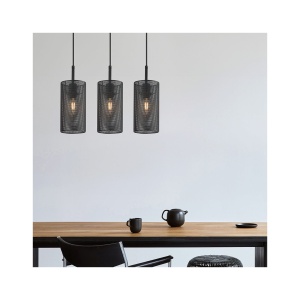 PENDUL LINIAR W002S-3H-3xE14-NEGRU WIRING - Img 2