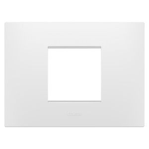 Placă ego - în tehnopolimer - 2 module - alb satinat - Chorusmart Gewiss GW16002PW