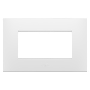 Placă ego - în tehnopolimer - 4 module - alb satinat - Chorusmart Gewiss GW16004PW