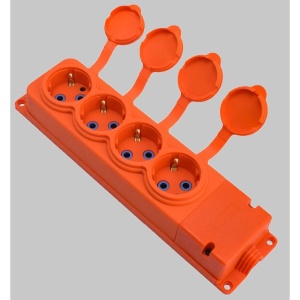 PRELUNGITOR CAUCIUC 4 PRIZE 16A IP44 ORANGE