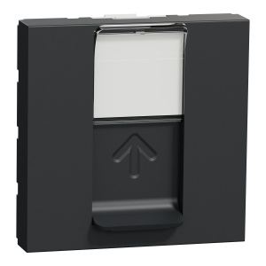 Priza RJ45, CAT5 UTP, 2m, antracit Schneider New Unica NU341154