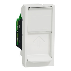 Priza RJ45, CAT6 STP, 1m, alb Schneider New Unica NU341618
