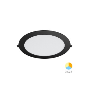 SPOT LED ROTUND ST 24W 10INC-NEGRU 3in1