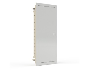 Cofret de distributie cu usa alba din table plata, incastrata, IP40, 4 rand, 48 module Noark 107104