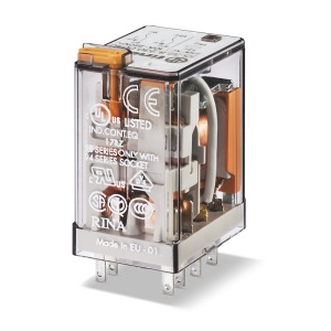 General purpose relays (A): 10 A. Nr.contacts: 2 Contacts configuration: CO Contact Finder 553282300040