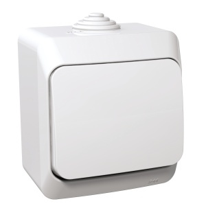Intrerupator cap scara 16A PT IP44 alb Schneider Cedar Plus WDE000560
