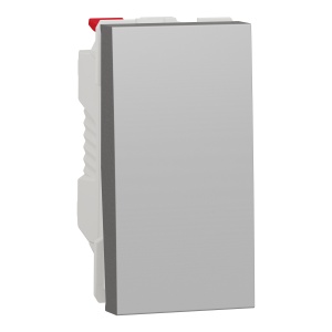 Intrerupator simplu 10A 1m aluminiu Schneider New Unica NU310130