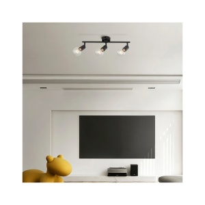 LAMPA DE PERETE G003C-3H-3xE27-NEGRU - Img 2