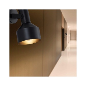 LAMPA DE PERETE P001W-1H-1xE27-NEGRU - Img 2