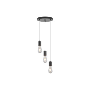 PENDUL G006R-3H-3xE27 NEGRU