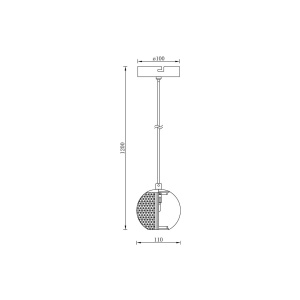 PENDUL S001R-1H-1xG9-AURIU STICLA - Img 4