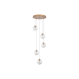 PENDUL S002R-5H-5xG9-AURIU STICLA - Img 3
