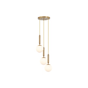 PENDUL S006R-3H-3xG9-AURIU STICLA