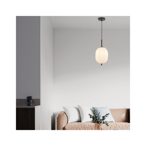 PENDUL S011R-1H-1xE14 OPAL STICLA CILINDRU - Img 2