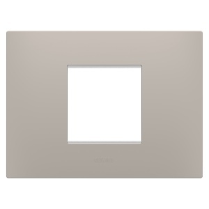 Placă ego - în tehnopolimer - 2 module - nisip închis - Chorusmart Gewiss GW16002DS
