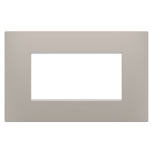 Placă ego - în tehnopolimer - 4 module - nisip închis - Chorusmart Gewiss GW16004DS