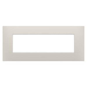Placă ego - în tehnopolimer - 7 module - bej natural - Chorusmart Gewiss GW16007NB