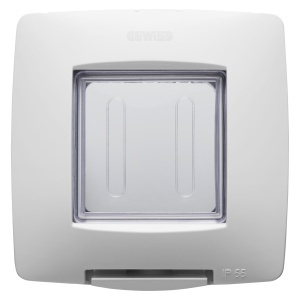 Placă etanșă standard internațional - 2 circuite IP55 - alb - Chorusmart Gewiss GW16702TBN