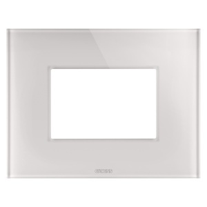 Placa ice - in glass - 3 module - bej natural - Chorusmart Gewiss GW16903CL