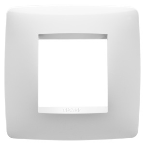 Placă internațională one - tehnopolimer - 2 module - alb - Chorusmart Gewiss GW16122TB
