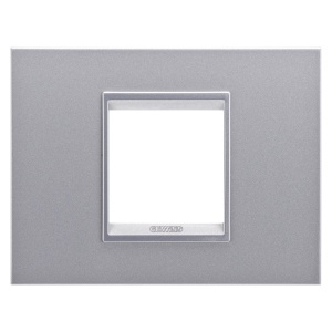 Placă lux - in technopolymer - 2 module - titan monocrom - Chorusmart Gewiss GW16202YT
