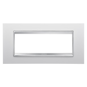 Placă lux - în tehnopolimer - 6 module - alb - Chorusmart Gewiss GW16206TB