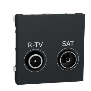 Priza R-TV/SAT individuala 2m antracit Schneider New Unica NU345454