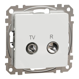 Priza TV R intermediara 7dB, alb Schneider Sedna Design & Elements SDD111474R