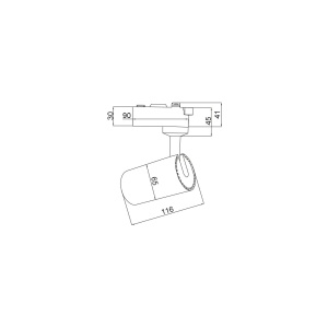 SPOT LED PE SINA-A15-NEGRU 6500K 15W 1120LM - Img 3