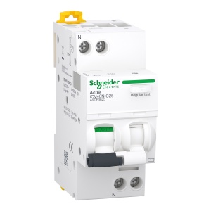 A9 iCV40N 1P+N C 25A 6kA 30mA AC RCBO Schneider Acti9 iCV40 A9DE3625