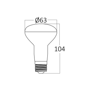 BEC LED 9W R63 3000K 780LM E27 - Img 4