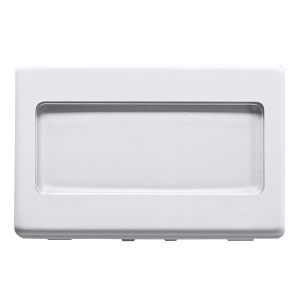 Buton cu plăcuță de identificare iluminată DIN spate 250V c.a. - NO 10A - 3 module Gewiss GW20024