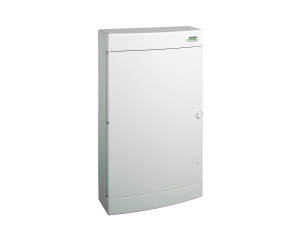 Cofret de distributie din plastic, montare aparenta, usa alba, IP40, 3 rânduri, 3x18 module Noark 106197