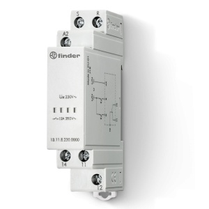 Electronic call/reset relays Nr.contacts: 1 Contacts configuration: CO Contact Material: Finder 131182300000