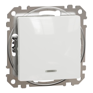 Intr simplu 10AX ind loc albas. LED, alb Schneider Sedna Design & Elements SDD111101L