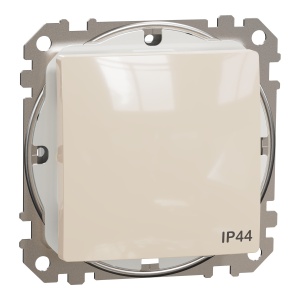 Intrerupator simplu 10AX, IP44, bej Schneider Sedna Design & Elements SDD212101