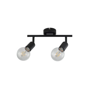 LAMPA DE PERETE G003C-2H-2xE27-NEGRU - Img 3