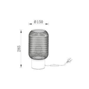 LAMPA DE PERETE W001T-1H-1xE27-WDN - Img 4
