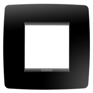 O placă internațională - în tehnopolimer - 2 module - toner negru - Chorusmart Gewiss GW16122TN