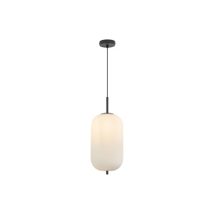 PENDUL S011R-1H-1xE27 OPAL STICLA CILINDRU