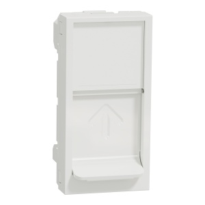 Placa priza RJ45 Keystone 1m alb Schneider New Unica NU946018