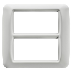 Placă superioară sistem - finisare lucioasă DIN tehnopolimer - 8 circuite (4+4 suprapuse) Gewiss GW22507