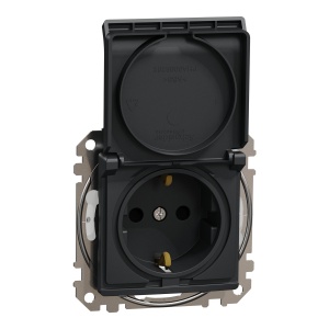 Priza 2P+E obt+capac, IP44 f. surub antr Schneider Sedna Design & Elements SDD214024
